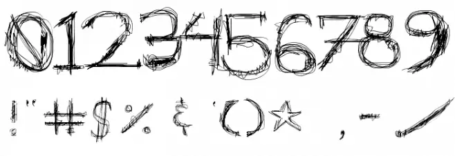 schizophrenia Queue Schriftart Anderer Schreiben