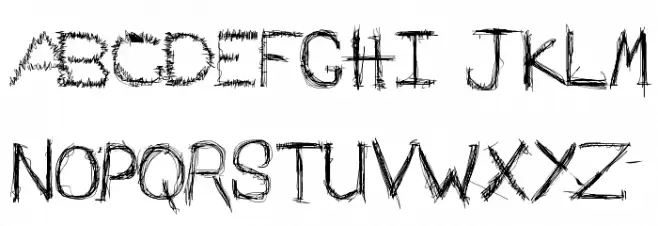 schizophrenia Queue Schriftart Groß