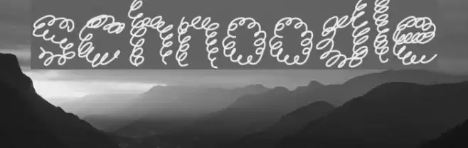 schnoodle Font examples