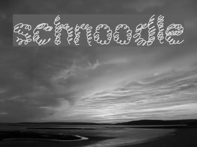 schnoodle Font examples