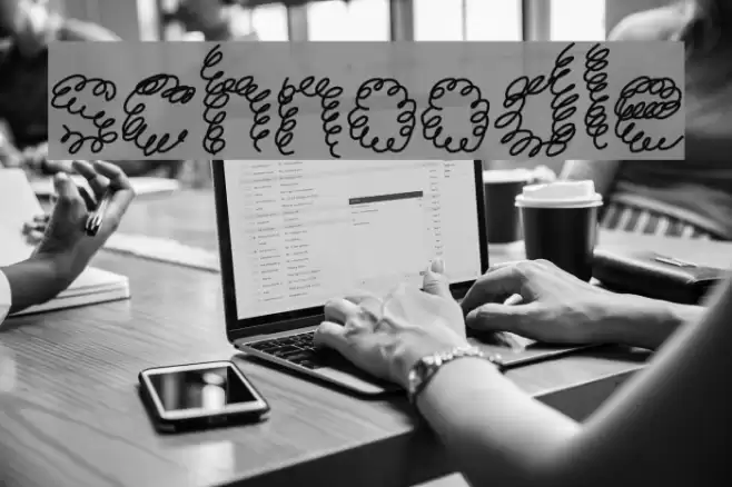 schnoodle Font examples