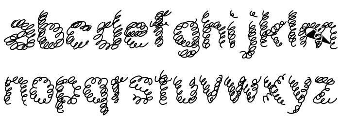 schnoodle Font LOWERCASE