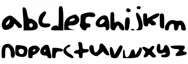 schoolboy フォント 小文字