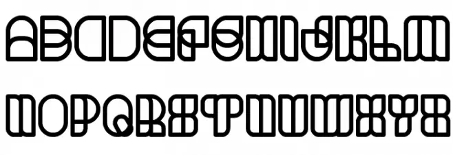 science fiction Caratteri MINUSCOLO