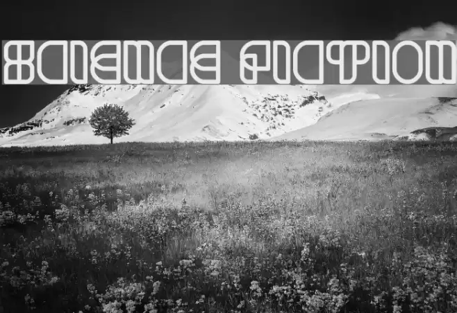 science fiction Font examples