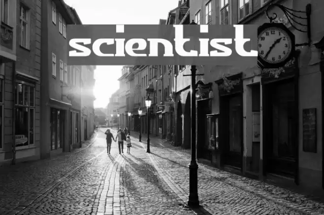 scientist Font examples