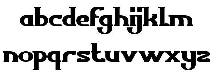 scientist Font LOWERCASE