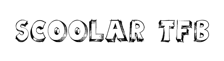 scoolar tfb  Frei Schriftart Herunterladen