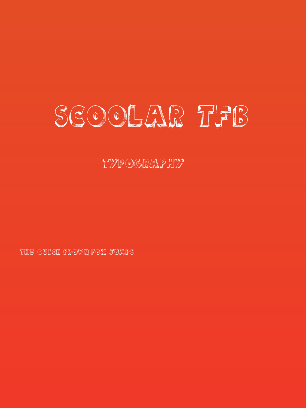 scoolar tfb Poster