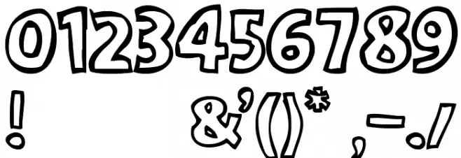scootch over [sans] Font Alte caractere