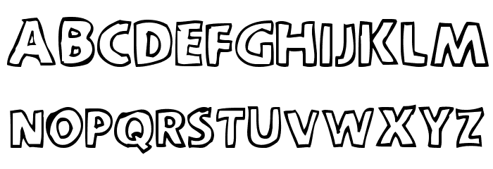 scootch over [sans] Font UPPERCASE