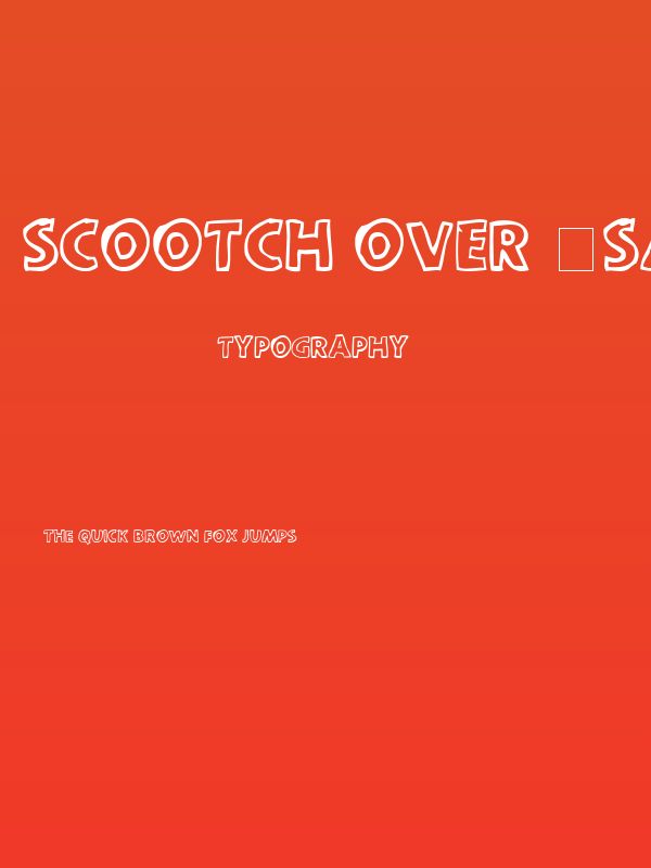 scootch over [sans] Poster