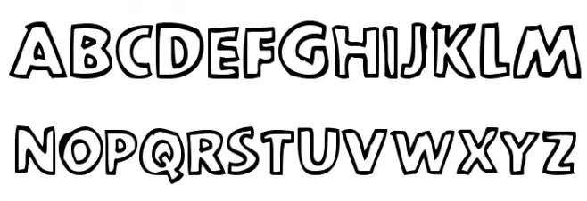 scootch over [sans] Font Litere mici