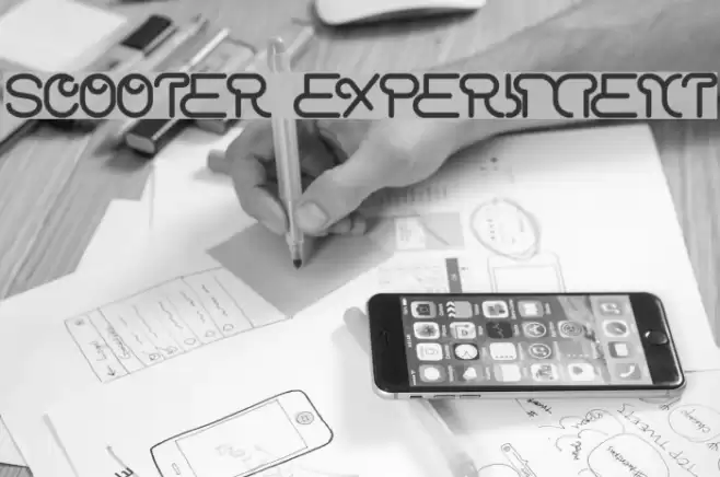 scooter experiment Font examples