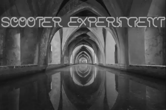 scooter experiment Font examples