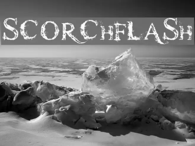 scorchflash Font examples