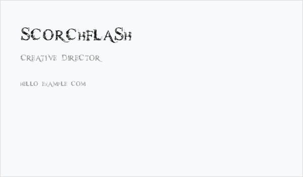 scorchflash Business Card