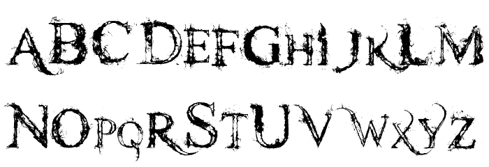 scorchflash Font LOWERCASE
