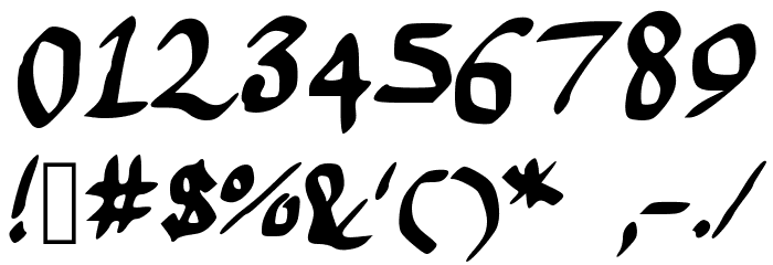 scraapribbon Font OTHER CHARS