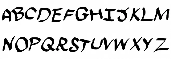 scraapribbon Schriftart Groß