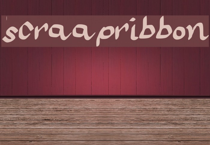 scraapribbon Font examples
