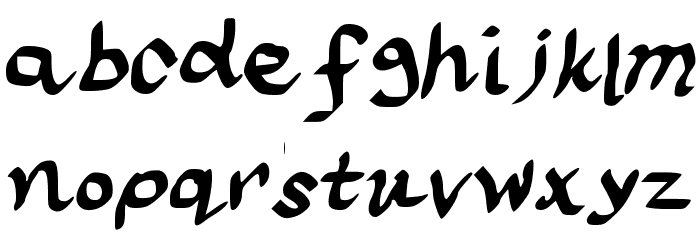 scraapribbon Font LOWERCASE