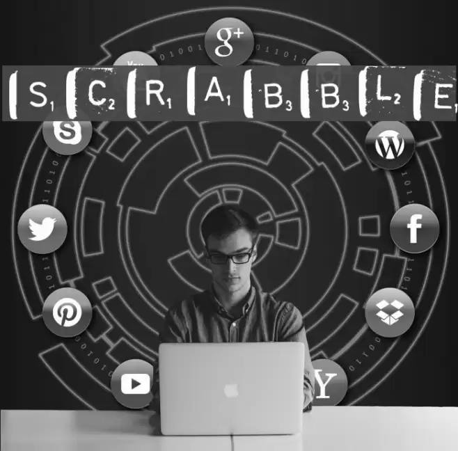 scrabble Font examples