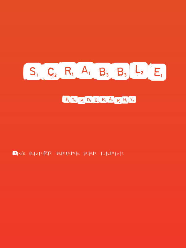 scrabble Poster