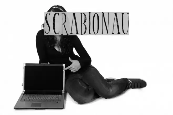 scrabionau Font examples