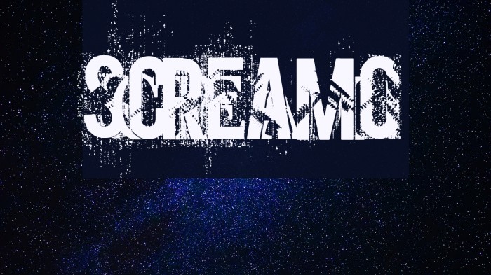 screamo Font examples