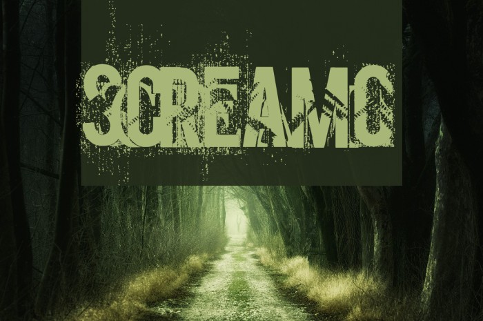 screamo Font examples