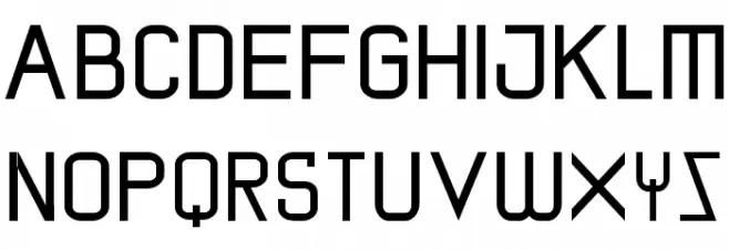 screenman Schriftart Groß