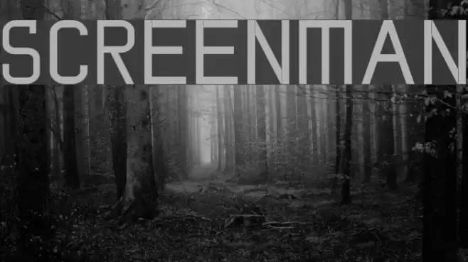 screenman Font examples