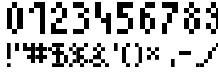 screensix Font Alte caractere