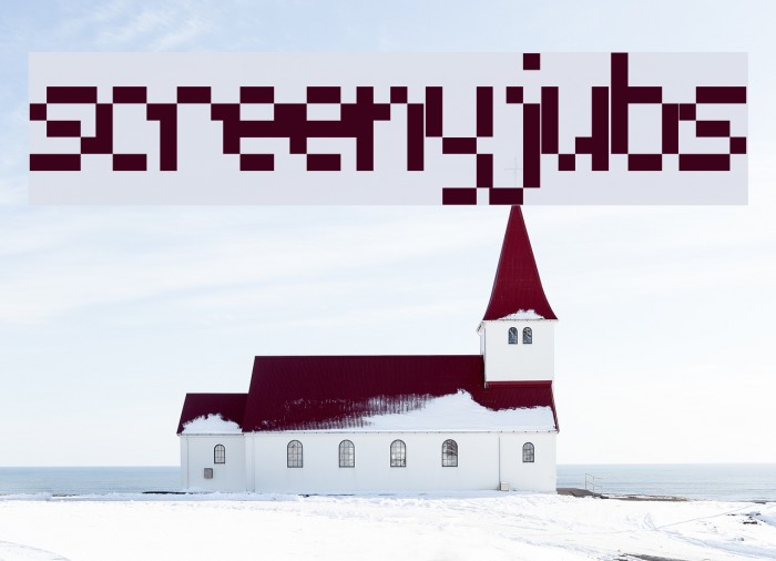 screenyjubs Font examples