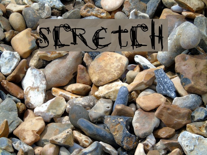 scretch Font examples