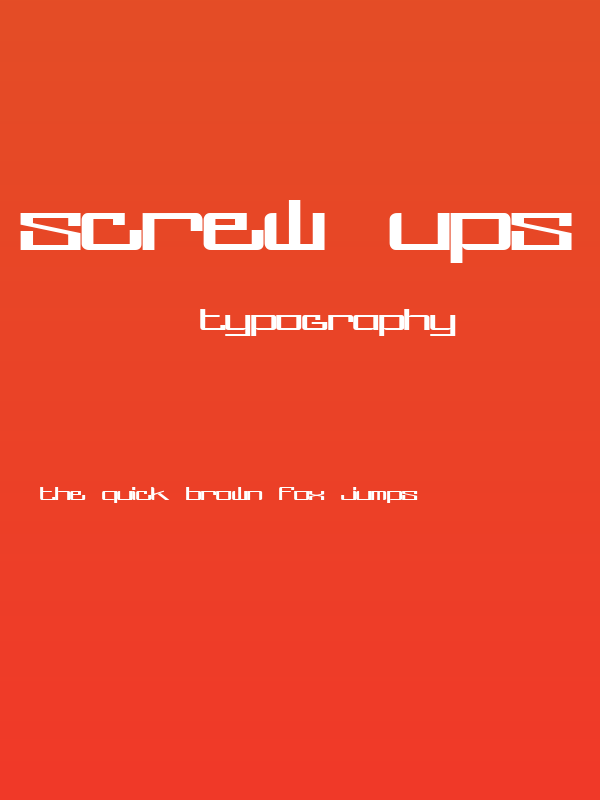 screw ups uprock Poster