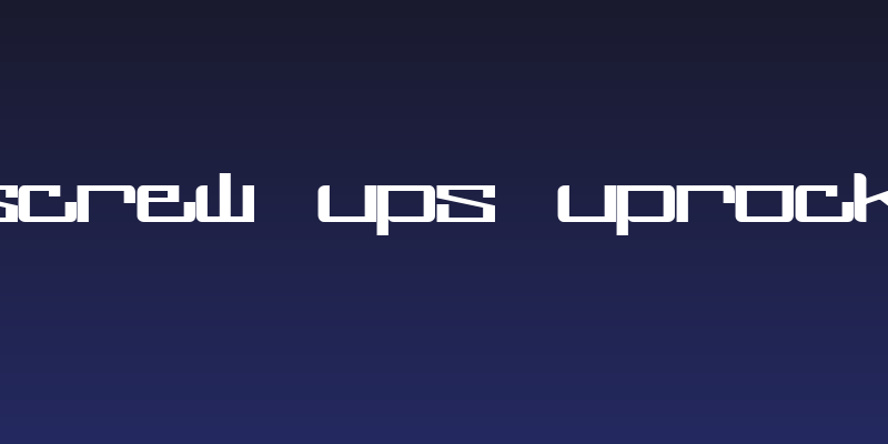 screw ups uprock Social Header