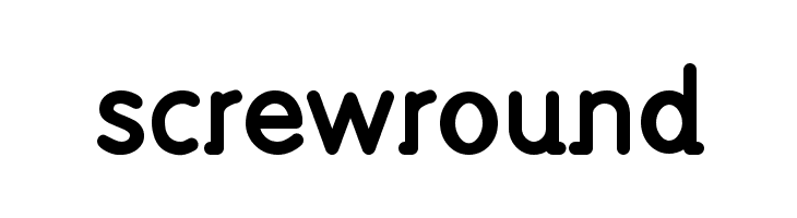 screwround  font caratteri gratis