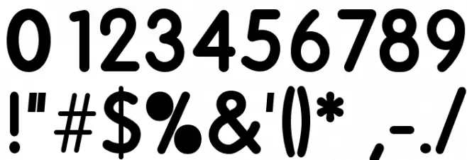 screwround Font OTHER CHARS