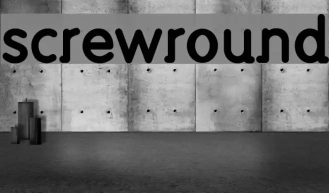screwround Font examples
