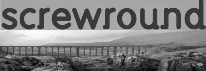 screwround Font examples