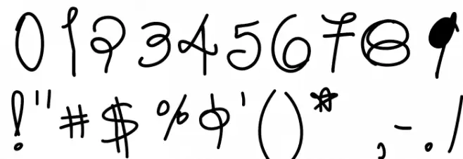 scribb Font OTHER CHARS