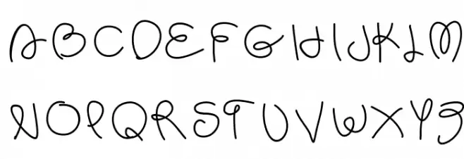 scribb Шрифта ВЕРХНИЙ