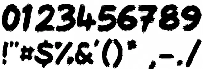 scribbage Font OTHER CHARS