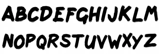 scribbage Fonte MAIÚSCULAS