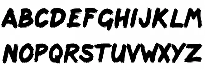 scribbage Font LOWERCASE