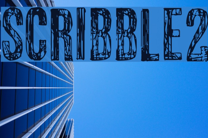 scribble2 Font examples