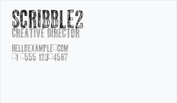 scribble2 Business Card