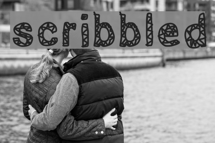 scribbled Font examples